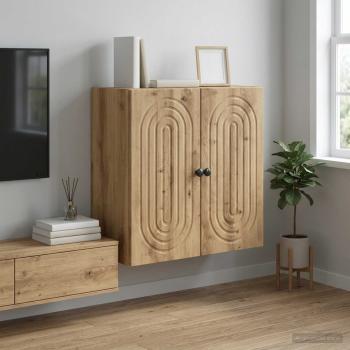 ARDEBO.de - Wandschrank 59 x 31 x 60 cm Holzwerkstoff Artisan-Eiche