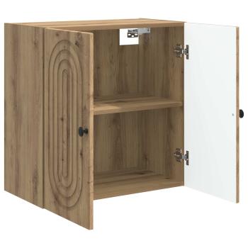 Wandschrank 59 x 31 x 60 cm Holzwerkstoff Artisan-Eiche