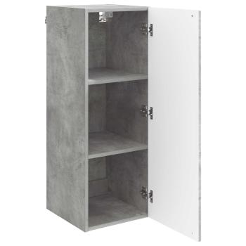 Wandschrank Betongrau 33 x 34,5 x 90 cm Holzwerkstoff