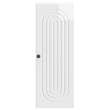 Wandschrank 33 x 34,5 x 90 cm Holzwerkstoff Hochglanz-Wei?
