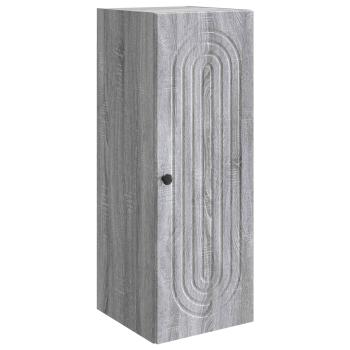 Wandschrank Grau Sonoma 33 x 34,5 x 90 cm Holzwerkstoff