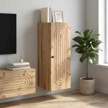 ARDEBO.de - Wandschrank 33 x 34,5 x 90 cm Holzwerkstoff Artisan-Eiche