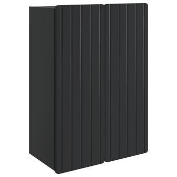 Wandschrank Schwarz 66 x 34,5 x 92 cm Holzwerkstoff