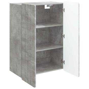 Wandschrank Betongrau 66 x 34,5 x 92 cm Holzwerkstoff