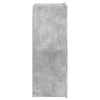 Wandschrank Betongrau 66 x 34,5 x 92 cm Holzwerkstoff