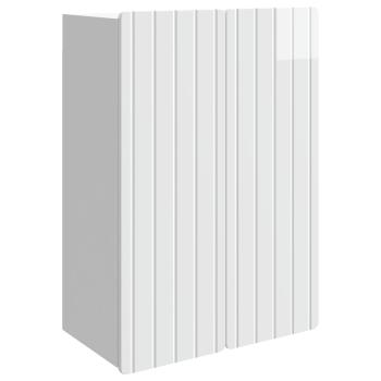 Wandschrank Hochglanz Weiß 66 x 34,5 x 92 cm Holzwerkstoff