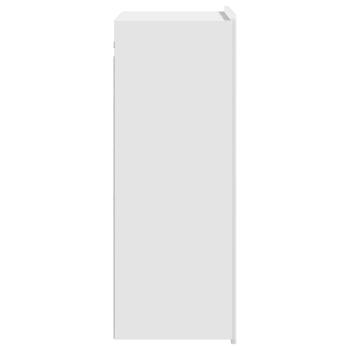 Wandschrank Hochglanz Weiß 66 x 34,5 x 92 cm Holzwerkstoff