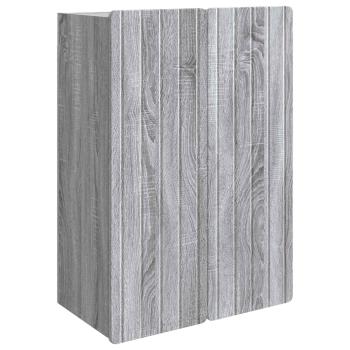 Wandschrank Grau Sonoma 66 x 34,5 x 92 cm Holzwerkstoff