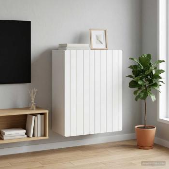 ARDEBO.de - Wandschrank Weiß 59 x 31 x 64 cm Holzwerkstoff