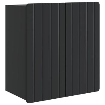 Wandschrank Schwarz 59 x 31 x 64 cm Holzwerkstoff