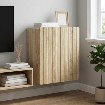 ARDEBO.de - Wandschrank Sonoma-Eiche 59 x 31 x 64 cm Holzwerkstoff