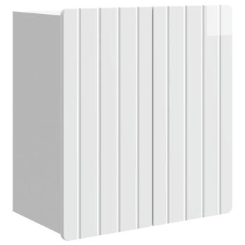 Wandschrank Hochglanz Weiß 59 x 31 x 64 cm Holzwerkstoff