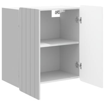 Wandschrank Hochglanz Weiß 59 x 31 x 64 cm Holzwerkstoff