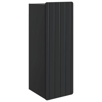 Wandschrank Schwarz 33 x 34,5 x 94 cm Holzwerkstoff