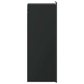 Wandschrank Schwarz 33 x 34,5 x 94 cm Holzwerkstoff
