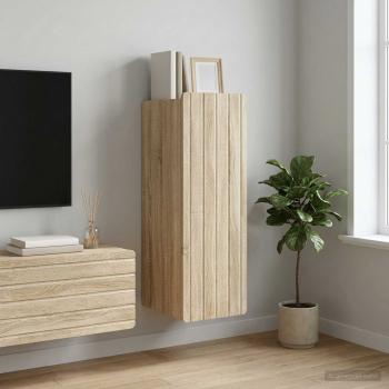 ARDEBO.de - Wandschrank Sonoma-Eiche 33 x 34,5 x 94 cm Holzwerkstoff