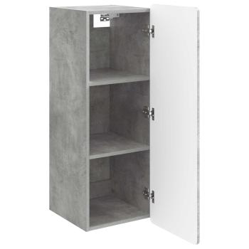 Wandschrank Betongrau 33 x 34,5 x 94 cm Holzwerkstoff