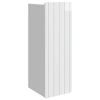 Wandschrank Hochglanz Weiß 33 x 34,5 x 94 cm Holzwerkstoff