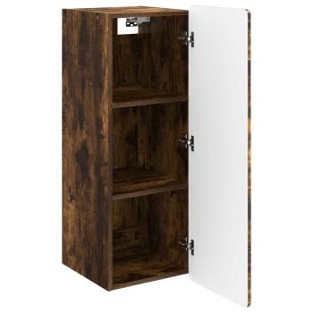 Wandschrank Geräucherte Eiche 33 x 34,5 x 94 cm Holzwerkstoff
