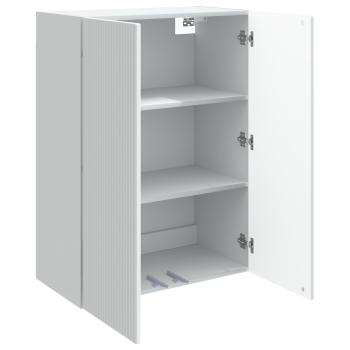 Wandschrank 66 x 34,5 x 90 cm Holzwerkstoff Weiß