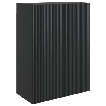 Wandschrank 66 x 34,5 x 90 cm Holzwerkstoff Schwarz