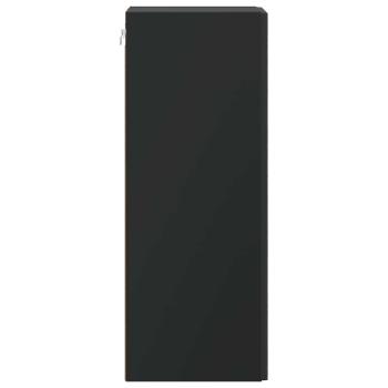 Wandschrank 66 x 34,5 x 90 cm Holzwerkstoff Schwarz