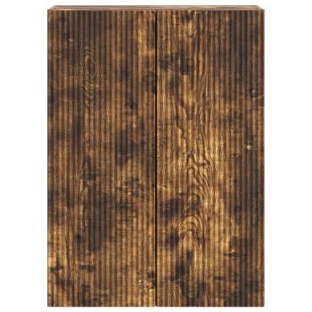 Wandschrank 66 x 34,5 x 90 cm Holzwerkstoff Räuchereiche