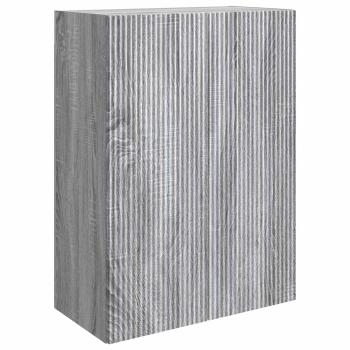 Wandschrank 66 x 34,5 x 90 cm Holzwerkstoff Sonoma-Grau