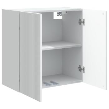 Wandschrank 59 x 31 x 60 cm Holzwerkstoff Weiß