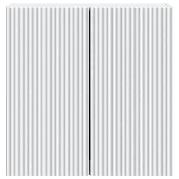 Wandschrank 59 x 31 x 60 cm Holzwerkstoff Weiß
