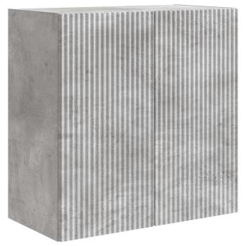Wandschrank 59 x 31 x 60 cm Holzwerkstoff Betongrau