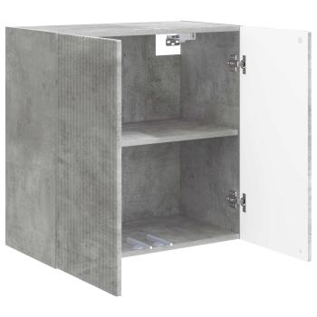 Wandschrank 59 x 31 x 60 cm Holzwerkstoff Betongrau