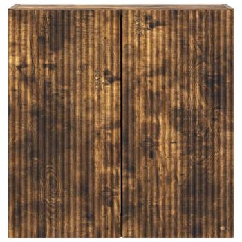 Wandschrank 59 x 31 x 60 cm Holzwerkstoff Räuchereiche