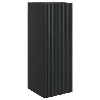 Wandschrank 33 x 34,5 x 90 cm Holzwerkstoff Schwarz