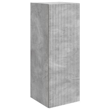 Wandschrank 33 x 34,5 x 90 cm Holzwerkstoff Betongrau