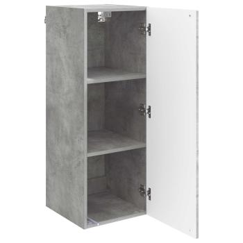 Wandschrank 33 x 34,5 x 90 cm Holzwerkstoff Betongrau