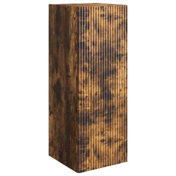 Wandschrank 33 x 34,5 x 90 cm Holzwerkstoff Räuchereiche