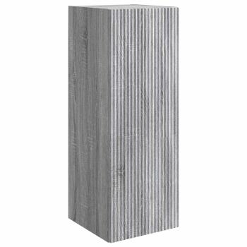 Wandschrank 33 x 34,5 x 90 cm Holzwerkstoff Sonoma-Grau