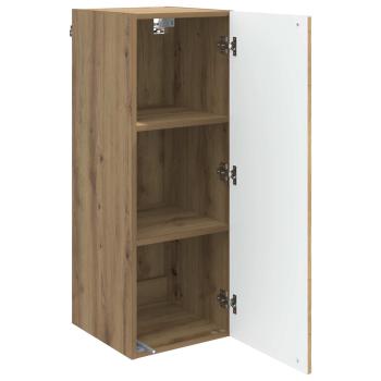 Wandschrank 33 x 34,5 x 90 cm Holzwerkstoff Artisan-Eiche