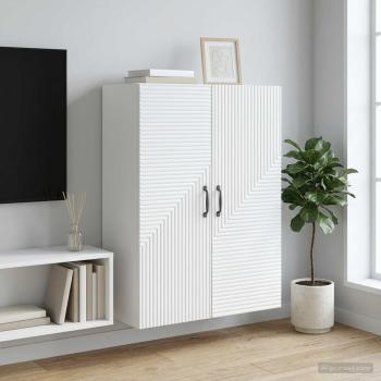 ARDEBO.de - Wandschrank Weiß 66 x 34,5 x 90 cm Holzwerkstoff