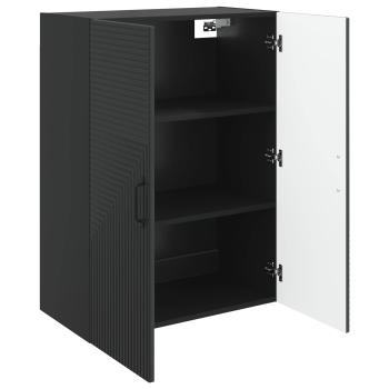 Wandschrank Schwarz 66 x 34,5 x 90 cm Holzwerkstoff