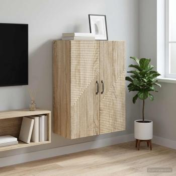 ARDEBO.de - Wandschrank Sonoma-Eiche 66 x 34,5 x 90 cm Holzwerkstoff