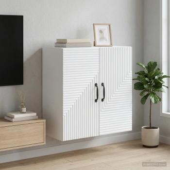 ARDEBO.de - Wandschrank Weiß 59 x 31 x 60 cm Holzwerkstoff