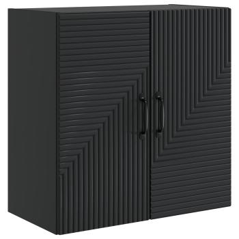 Wandschrank Schwarz 59 x 31 x 60 cm Holzwerkstoff