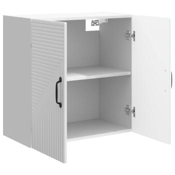 Wandschrank Hochglanz Weiß 59 x 31 x 60 cm Holzwerkstoff