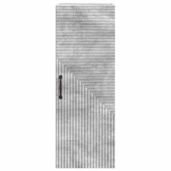 Wandschrank Betongrau 33 x 34,5 x 90 cm Holzwerkstoff