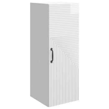 Wandschrank Hochglanz Weiß 33 x 34,5 x 90 cm Holzwerkstoff