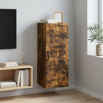 ARDEBO.de - Wandschrank Geräucherte Eiche 33 x 34,5 x 90 cm Holzwerkstoff