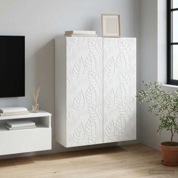 ARDEBO.de - Wandschrank Weiß 66 x 34,5 x 90 cm Holzwerkstoff