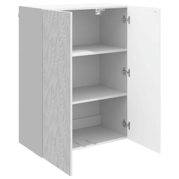 Wandschrank 66 x 34,5 x 90 cm Holzwerkstoff Hochglanz Weiß